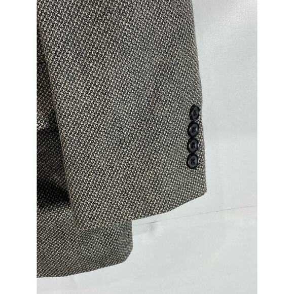 OSCAR DE LA RENTA Signature Men's Short Textured Two-Button Wool Blazer SZ 38S - Picture 7 of 11